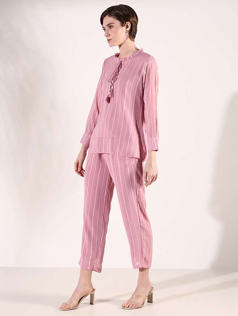 women stripes top and trouser co-ords set - 21661460 -  Standard Image - 2