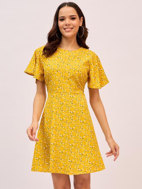 women floral printed a-line dress - 21661507 -  Standard Image - 0