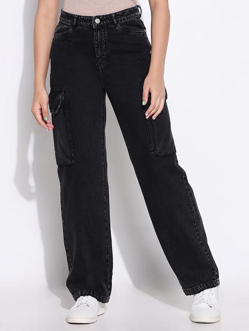 women high rise denim jeans - 21661512 -  Standard Image - 0