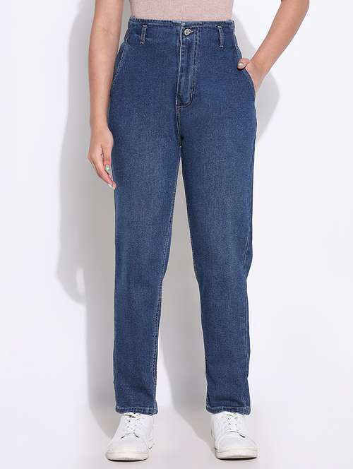 women high rise denim jeans - 21661515 -  Standard Image - 0