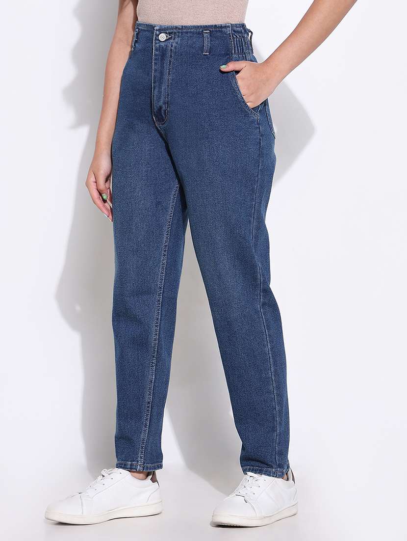 women high rise denim jeans - 21661515 -  Standard Image - 2