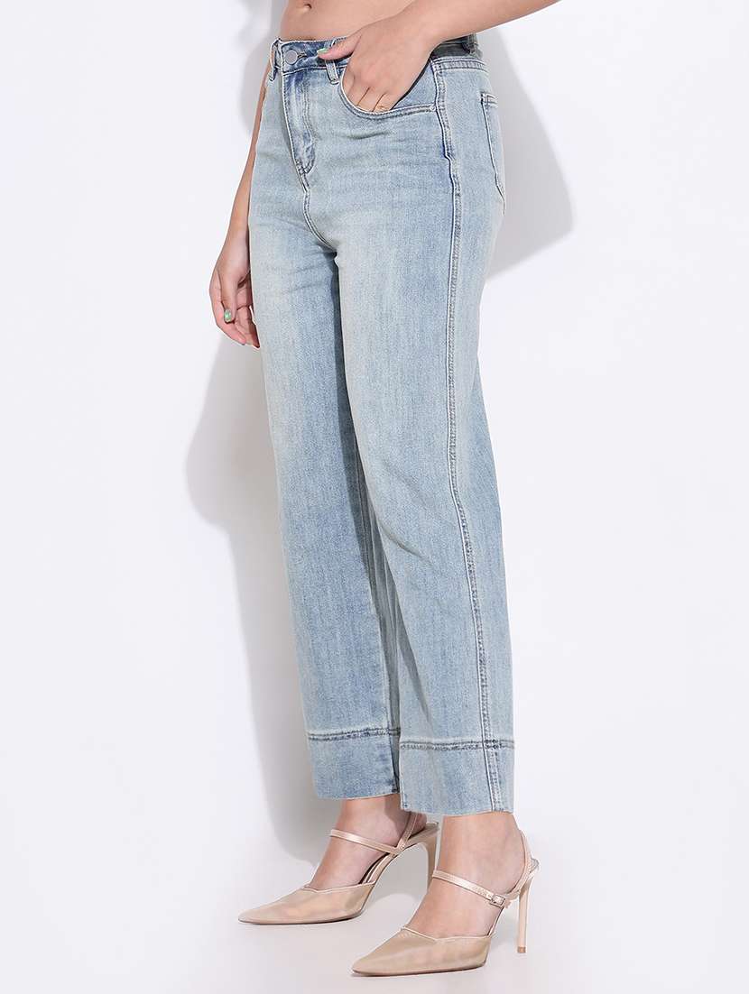 women high rise denim jeans - 21661519 - Standard Image - 2