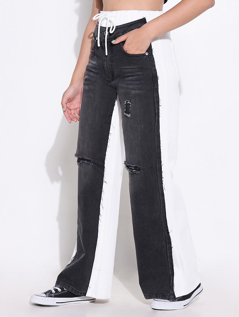 women high rise denim jeans - 21661520 - Standard Image - 2