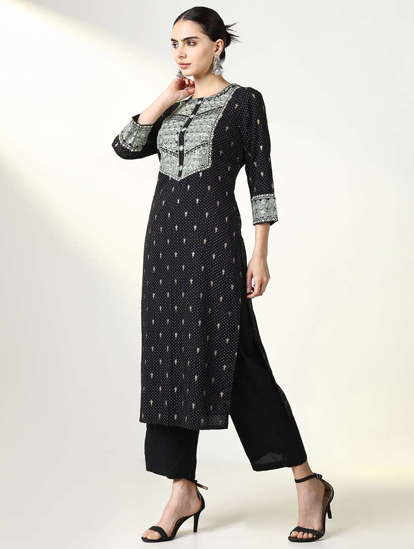 women printed kurta palazzo set with dupatta - 21661594 -  Standard Image - 2