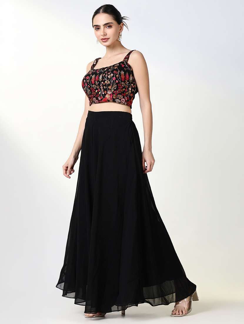 women embroidered skirt top set with jacket - 21661617 -  Standard Image - 2