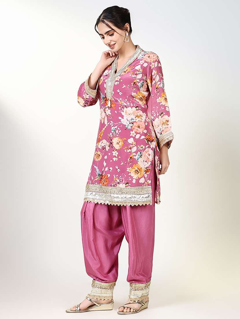 women floral printed kurta salwar set with dupatta - 21661643 -  Standard Image - 2