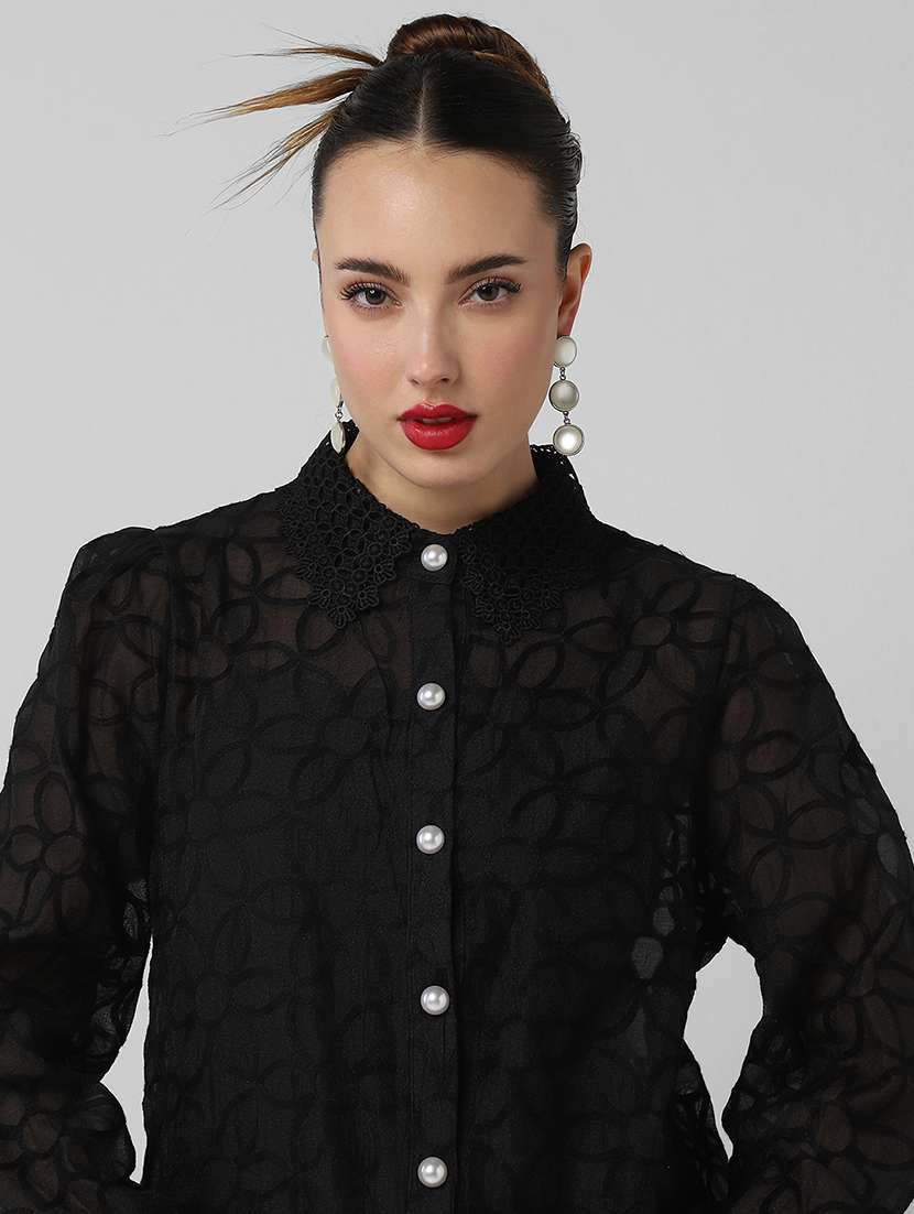 women self designed collared shirt with slip - 21661703 -  Standard Image - 7