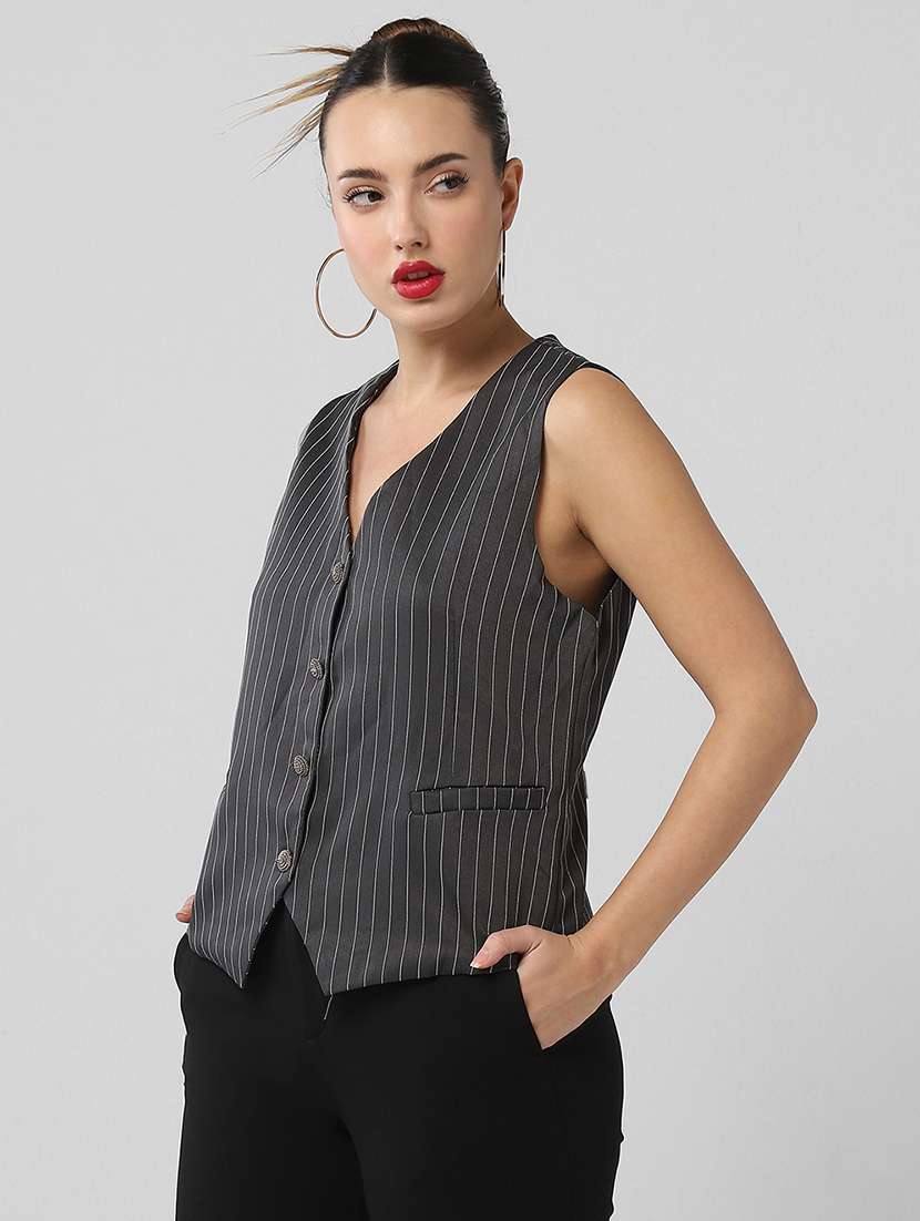 women striped sleeveless vest top - 21661776 -  Standard Image - 2