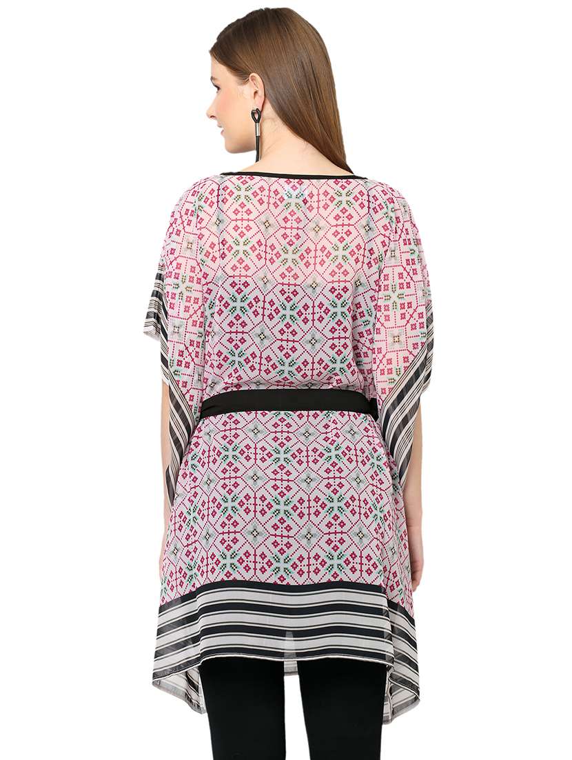 women printed relaxed fit kaftan tunic - 21661955 -  Standard Image - 2