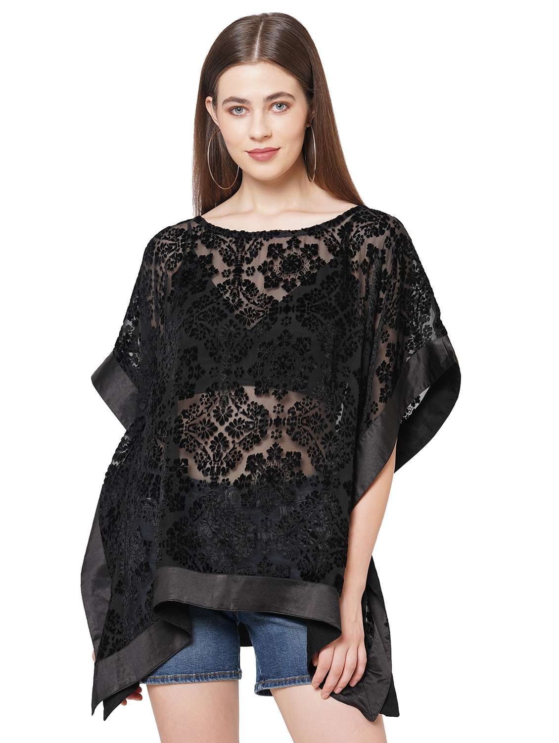 women self designed relaxed fit kaftan tunic