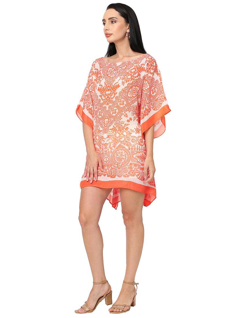 women printed relaxed fit kaftan dress - 21661973 - Standard Image - 2