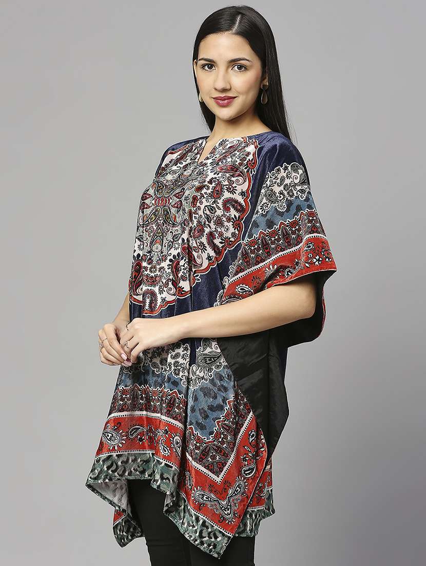women floral print relaxed fit kaftan tunic - 21662007 -  Standard Image - 2