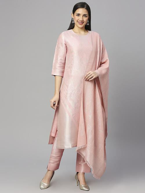 women self design round neck suit set - 21662171 - Standard Image - 0
