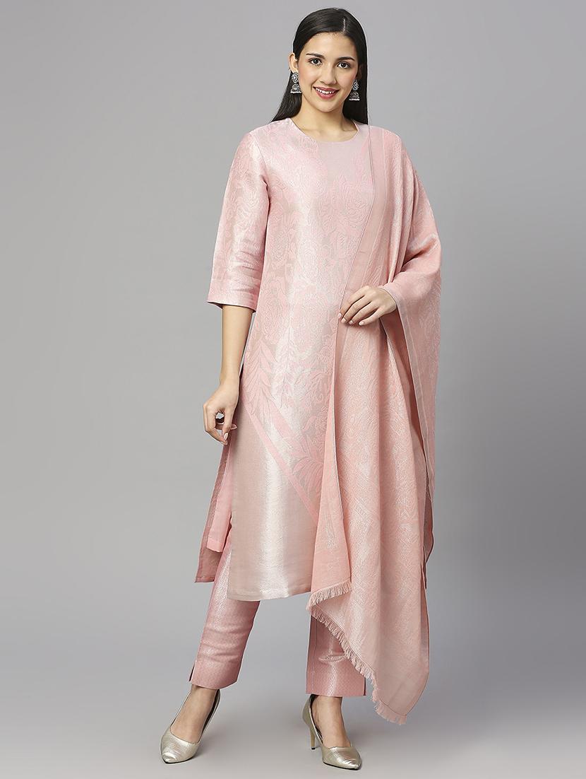 women self design round neck suit set - 21662171 - Zoom Image - 0