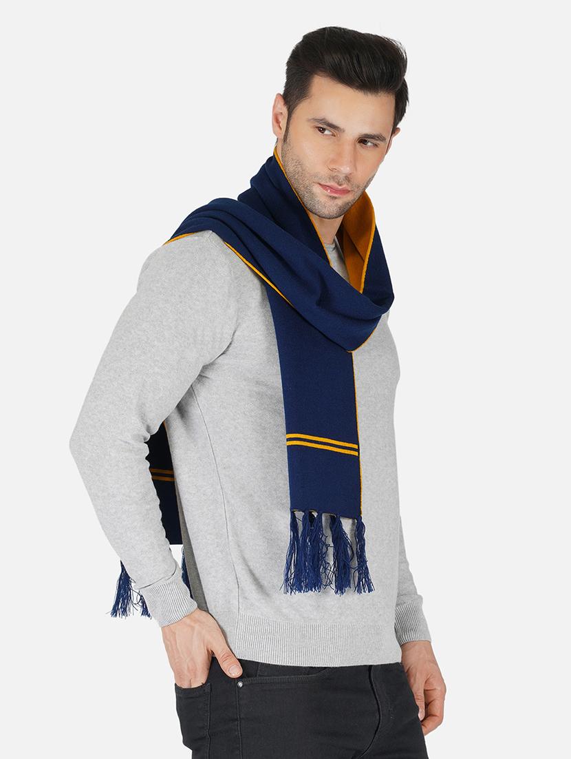 stylish winter knit muffler for men - 21662220 - Standard Image - 2