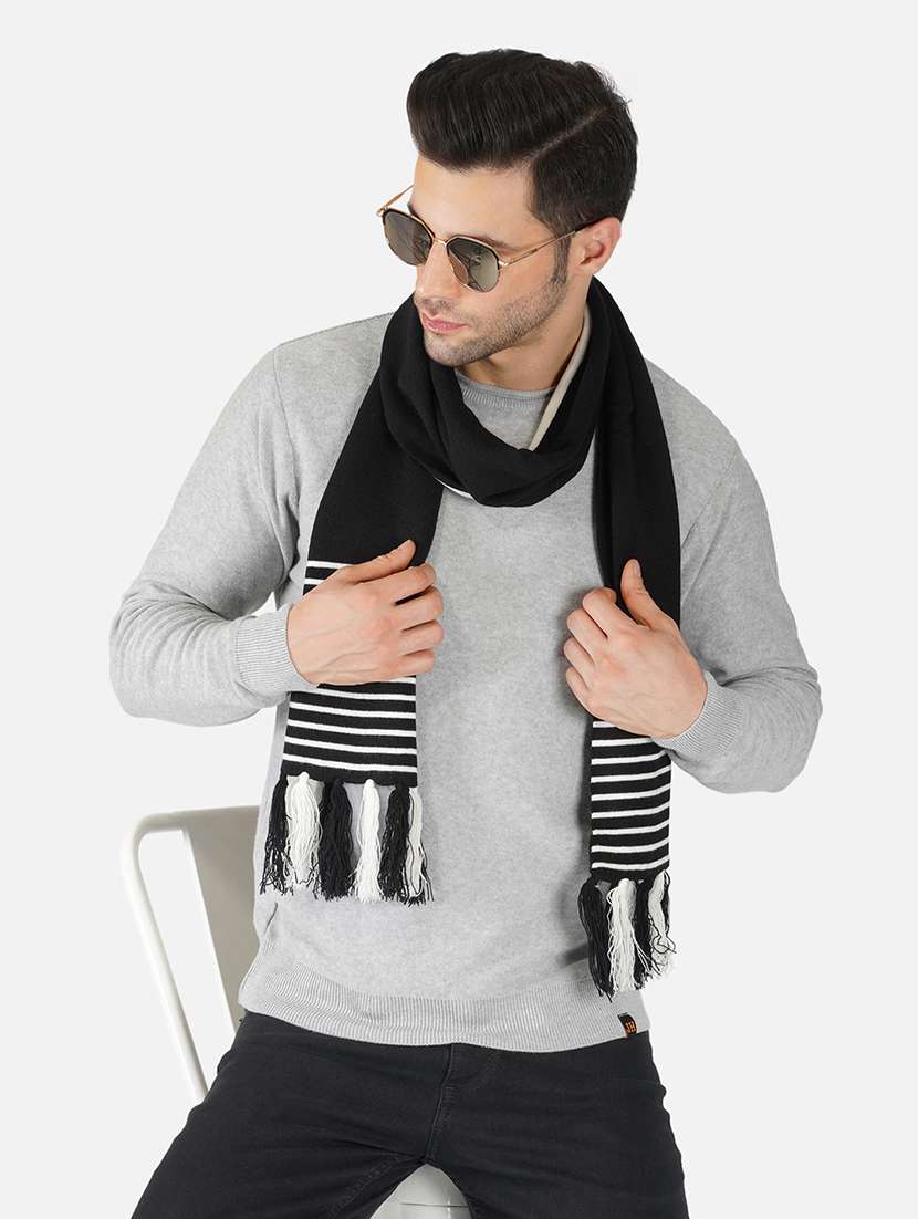 stylish winter knit muffler for men - 21662234 - Standard Image - 2