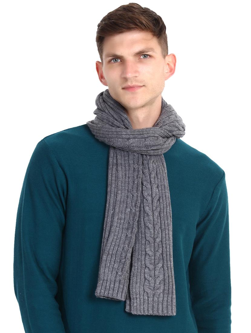 stylish winter knit muffler for men - 21662238 - Standard Image - 2