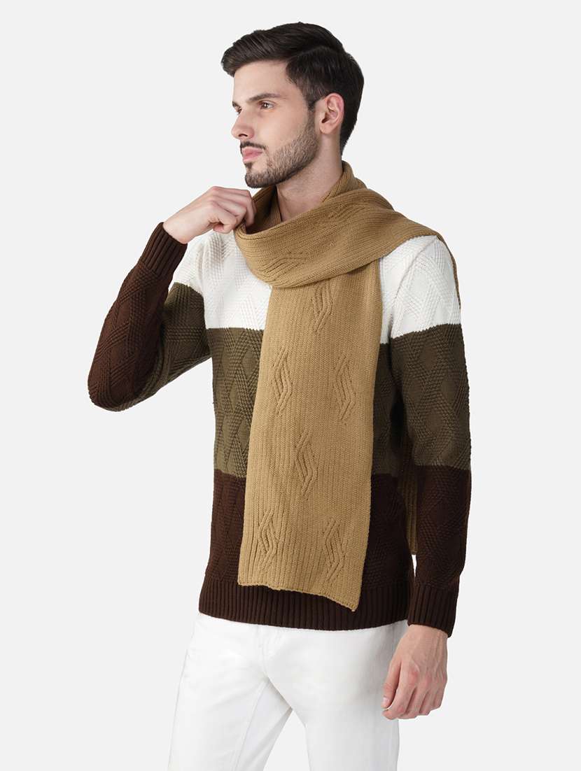 stylish winter knit muffler for men - 21662249 -  Standard Image - 2