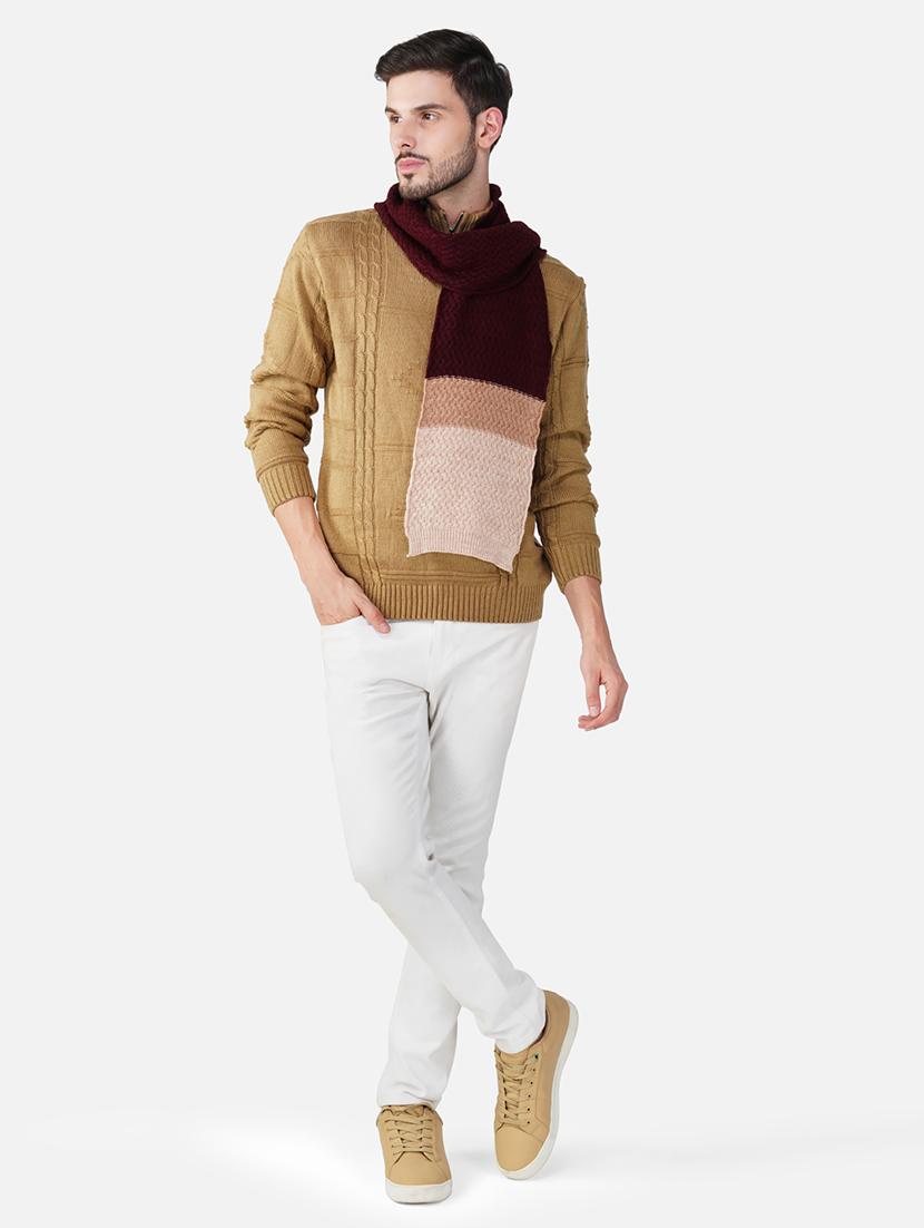 stylish winter knit muffler for men - 21662250 - Standard Image - 2