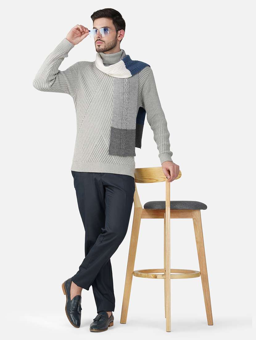 stylish winter knit muffler for men - 21662252 -  Standard Image - 2