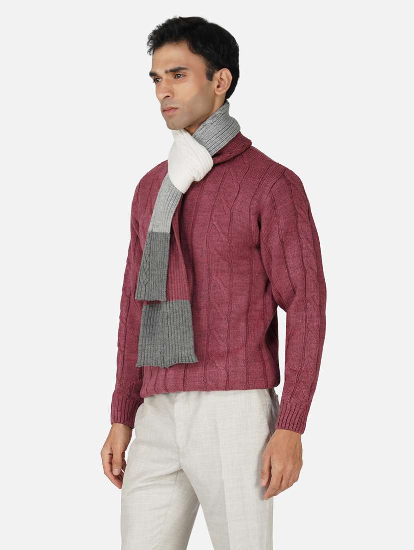 stylish winter knit muffler for men - 21662253 -  Standard Image - 2