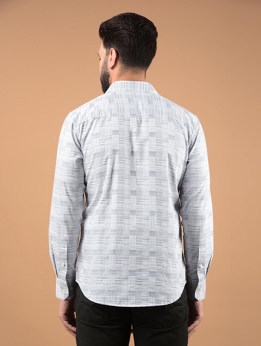 men long sleeves printed casual shirt - 21662346 - Standard Image - 2
