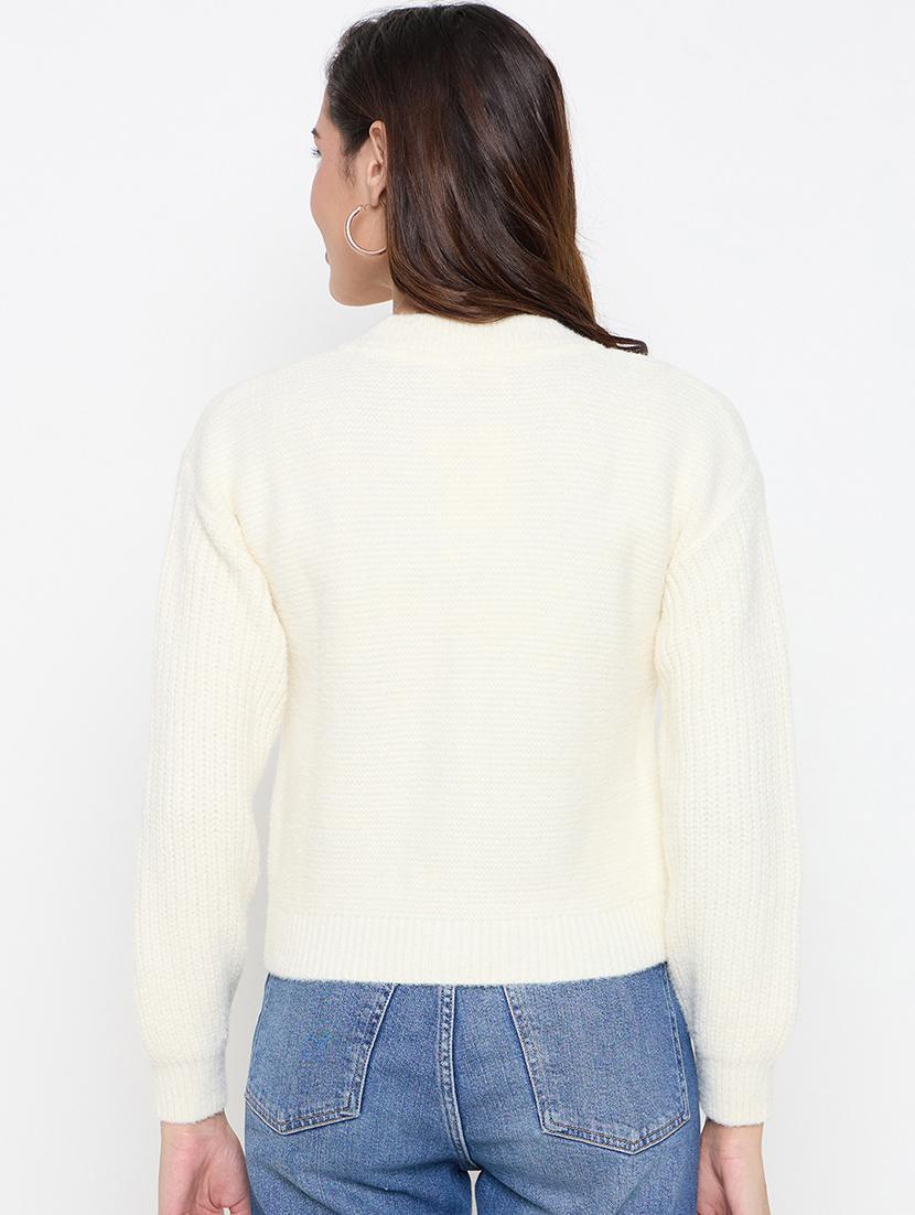 women long sleeves self design cardigan - 21662553 - Standard Image - 2
