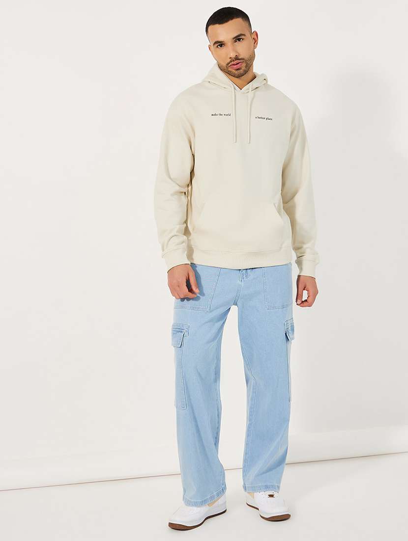 men chest print long sleeve sweatshirt - 21662674 -  Standard Image - 2