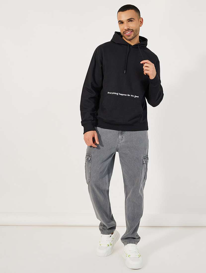 men front print long sleeve sweatshirt - 21662675 -  Standard Image - 2