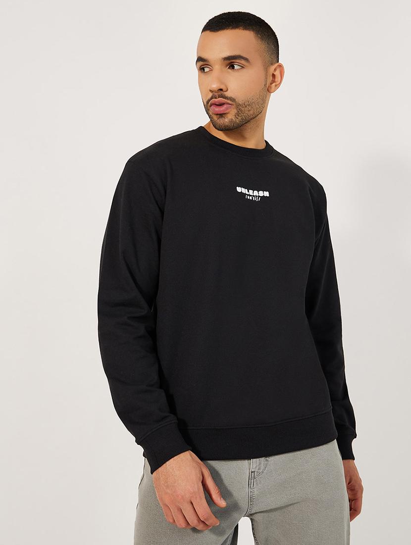 men chest print long sleeve sweatshirt - 21662676 - Zoom Image - 0