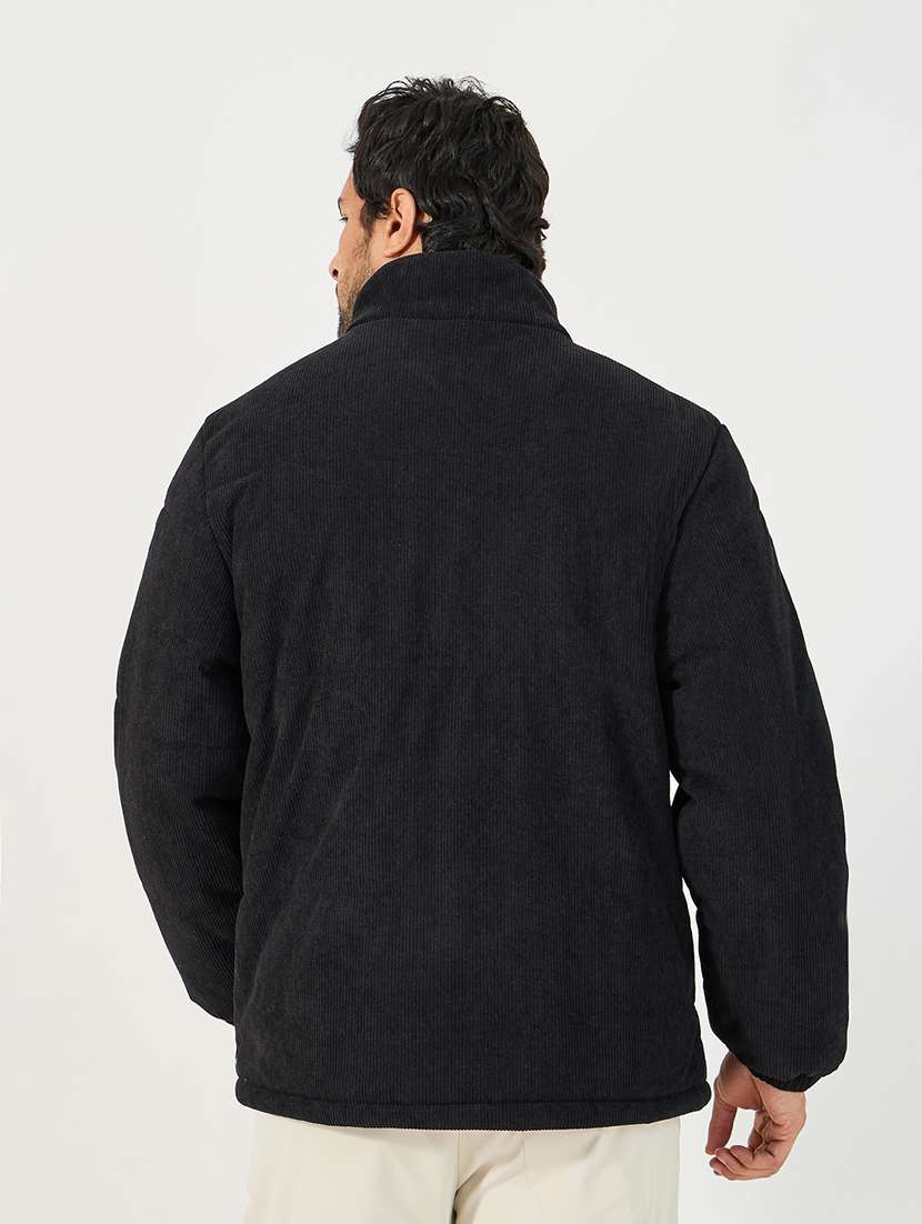 men solid long sleeve bomber jacket - 21662705 -  Standard Image - 2