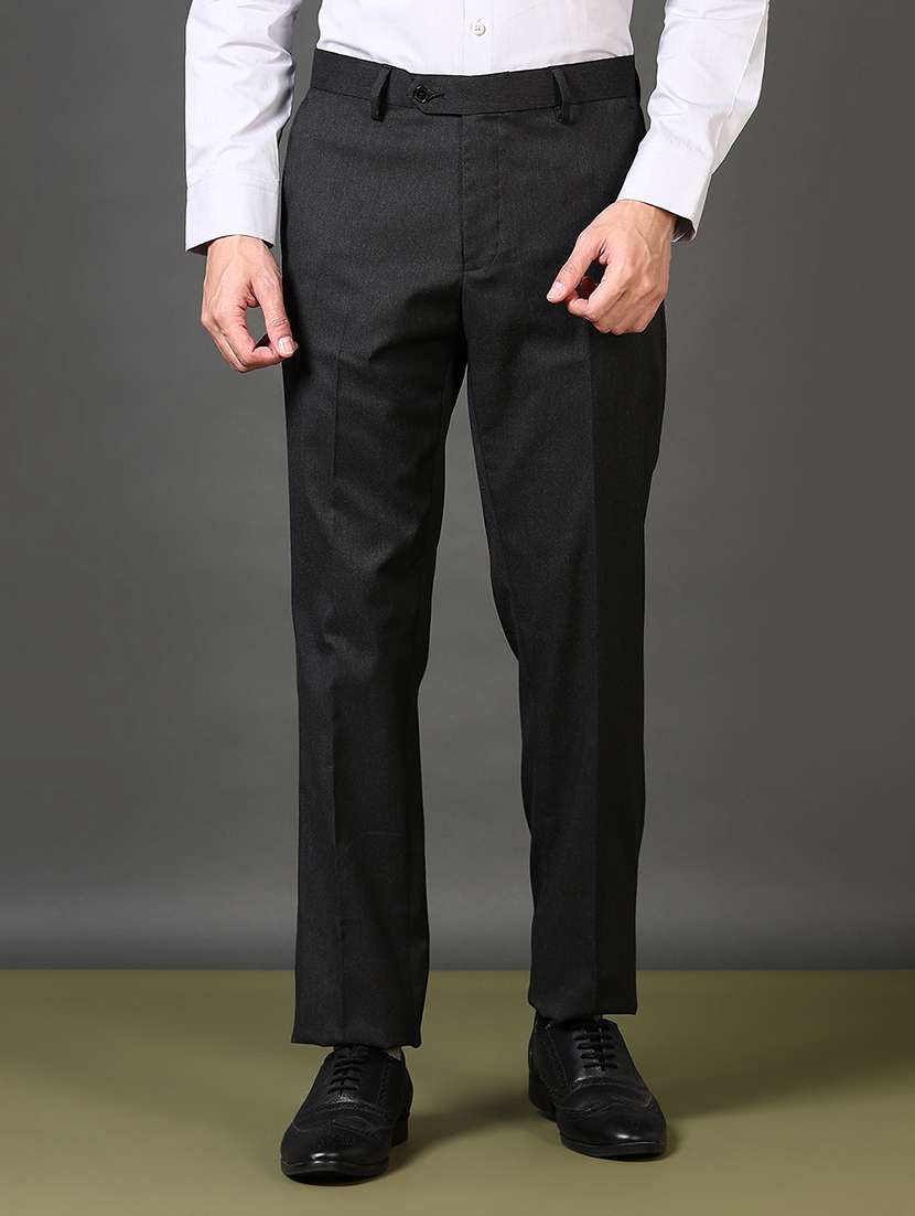 men mid rise ankle length formal trouser - 21662771 - Zoom Image - 0