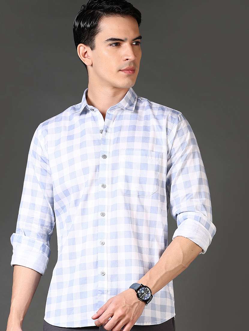 women checkered collared casual shirt - 21662791 -  Standard Image - 2