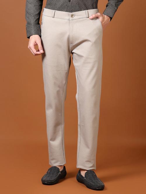 men mid rise solid chinos - 21662826 -  Standard Image - 0