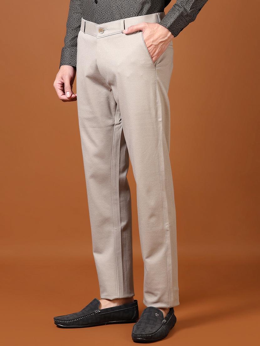 men mid rise solid chinos - 21662826 - Standard Image - 2