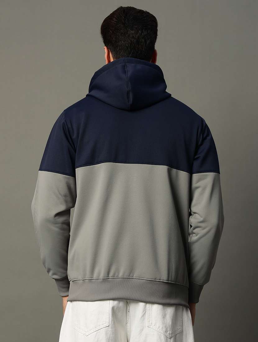 men long sleeve color block sweatshirt - 21662902 -  Standard Image - 2