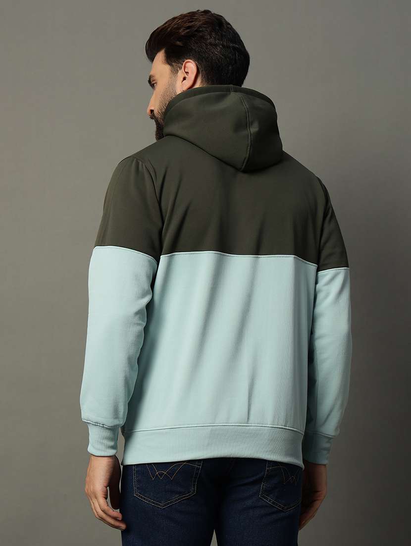 men long sleeve color block sweatshirt - 21662904 -  Standard Image - 2