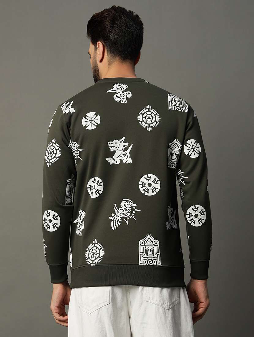 men long sleeves printed sweatshirt - 21662916 -  Standard Image - 2