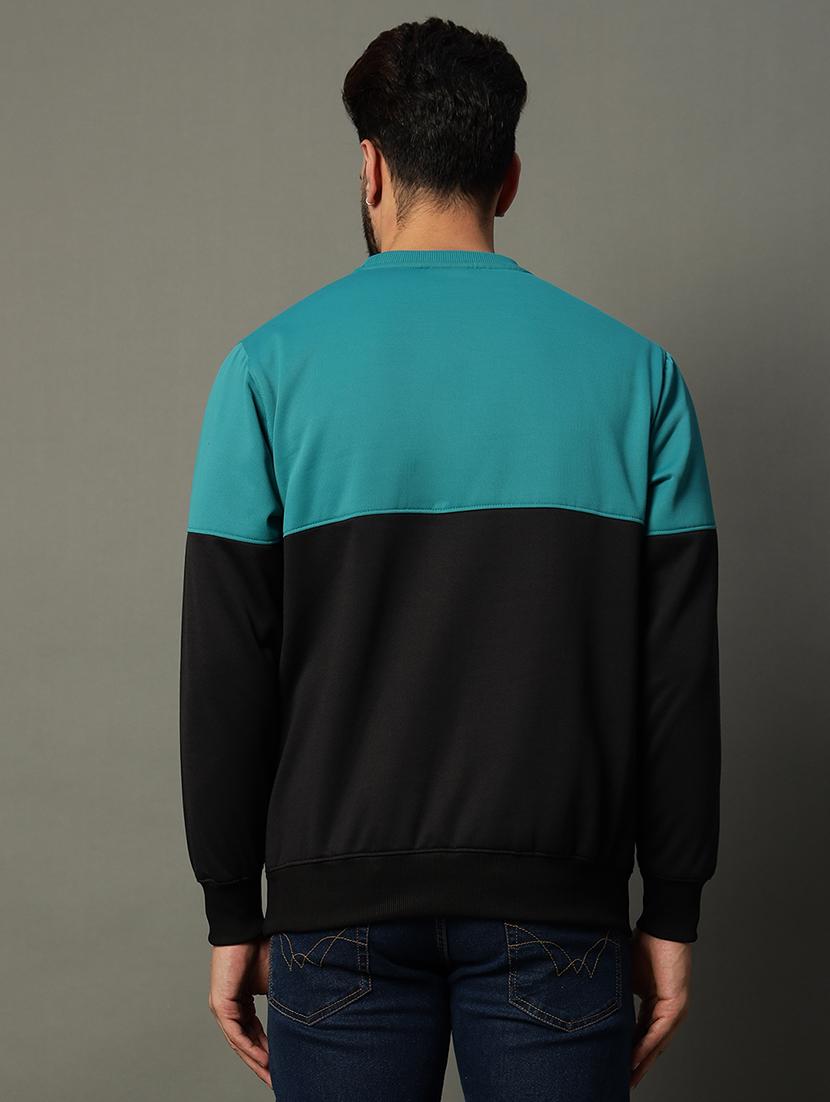 men long sleeve color block sweatshirt - 21662918 - Standard Image - 2