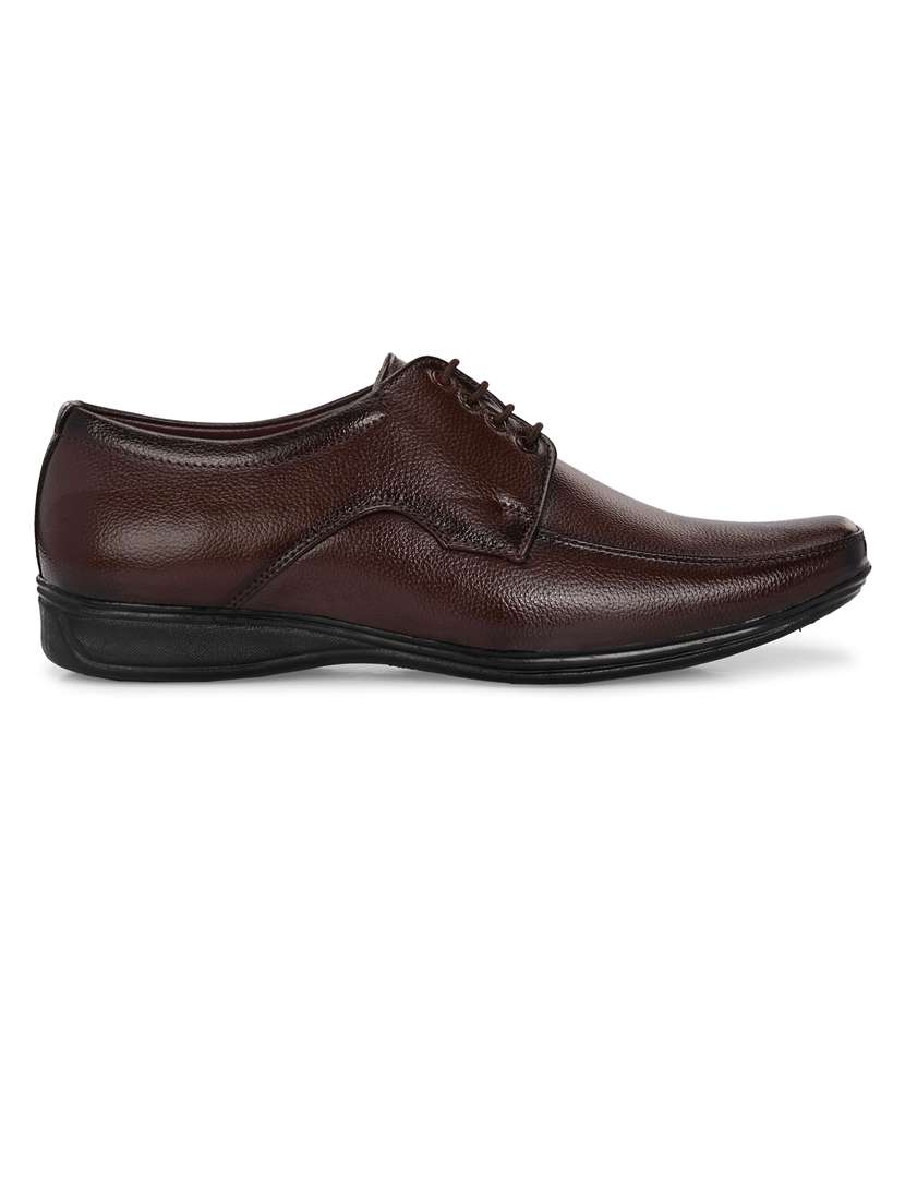 men brown lace up derby formal shoes - 21662986 -  Standard Image - 2