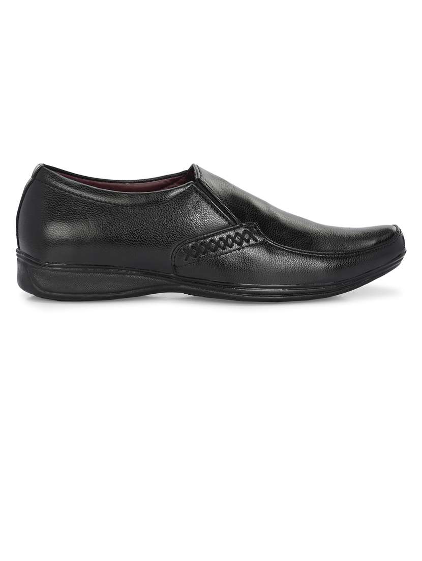 men black slip on formal shoes - 21662997 -  Standard Image - 2