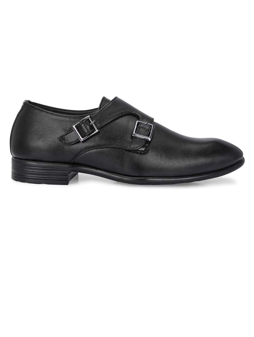 men solid lightweight monk strap shoes - 21663005 -  Standard Image - 2