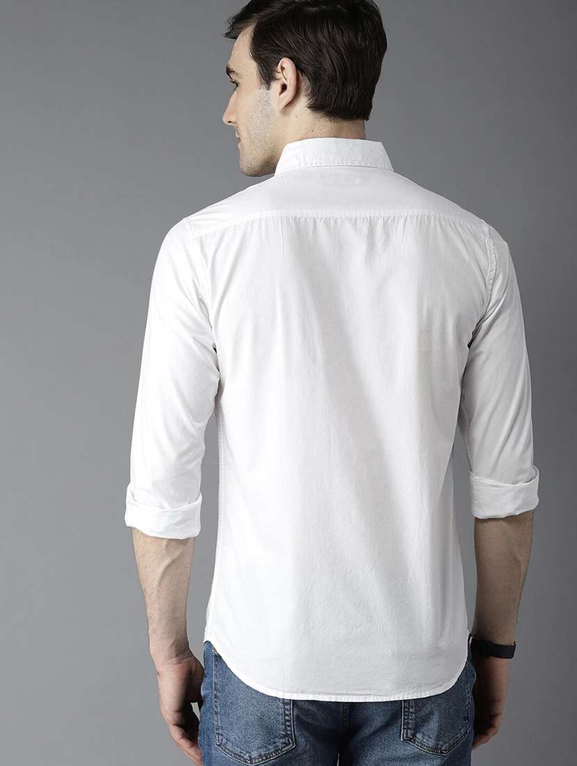 men solid long sleeve casual shirt - 21663673 - Standard Image - 2
