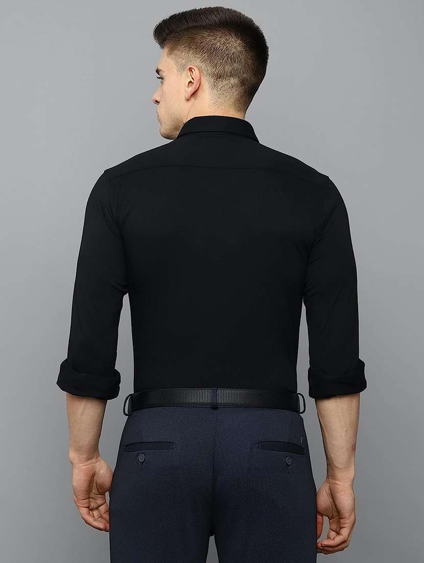 men solid long sleeve casual shirt - 21663674 -  Standard Image - 2