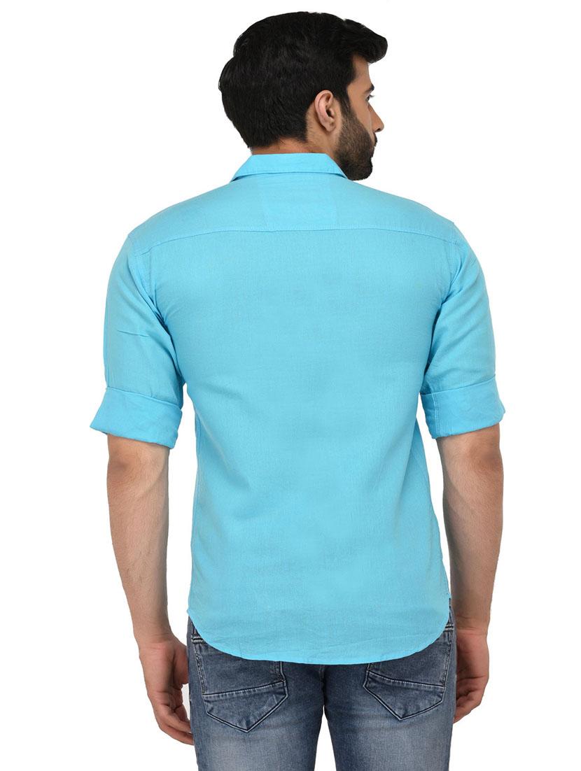 men solid long sleeve casual shirt - 21663685 - Standard Image - 2