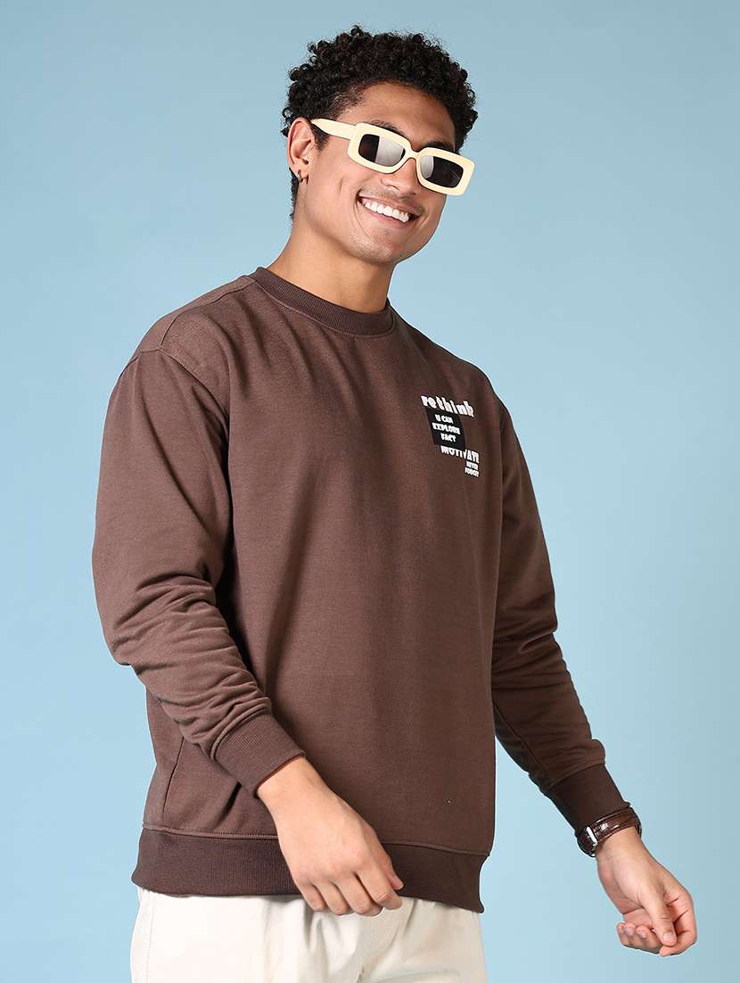 men back print long sleeve sweatshirt - 21663764 -  Standard Image - 2