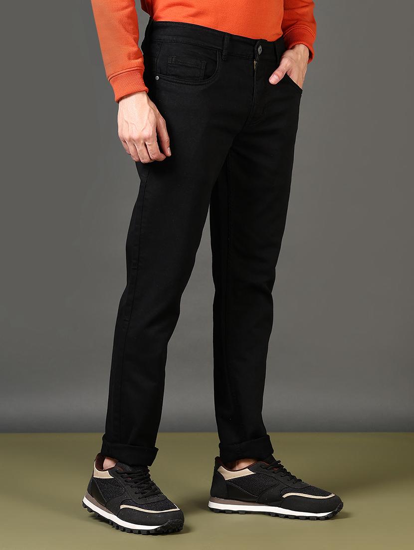 men solid mid rise full length jeans - 21663790 - Standard Image - 2