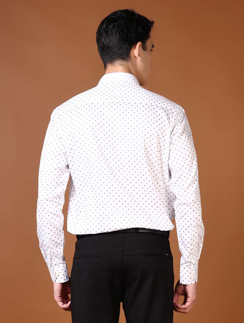 men printed long sleeve formal shirt - 21663803 - Standard Image - 2