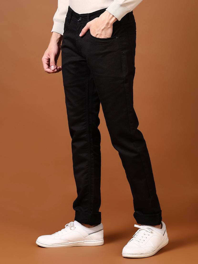 men solid mid rise full length jeans - 21663840 - Standard Image - 2