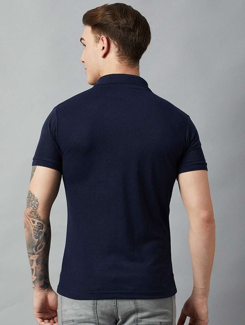 men short sleeves plain polo t-shirt - 21664134 -  Standard Image - 2